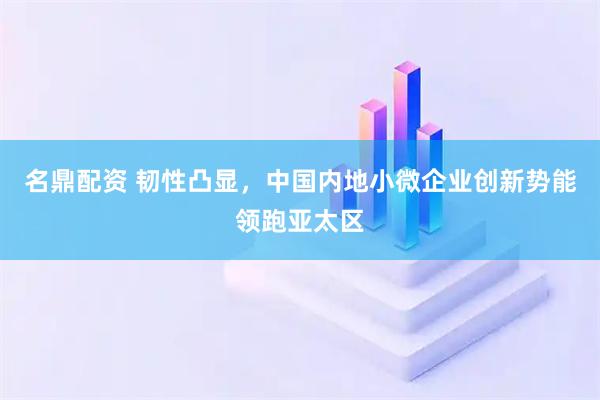名鼎配资 韧性凸显，中国内地小微企业创新势能领跑亚太区